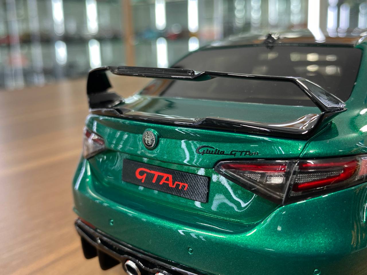 1/18 Resin Alfa Romeo Giulia GTAm3 - Green by OttOMobile - Limited 999 pcs
