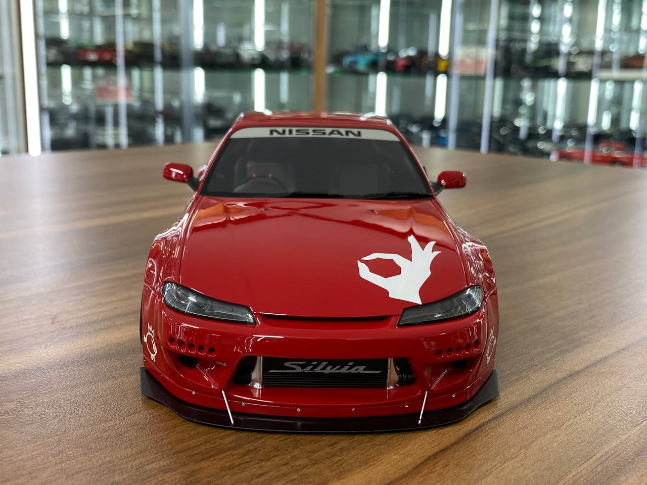 1/18 Resin Nissan Silvia S15 Rocket bunny - Red by OttOMobile - Limited 2000 pcs