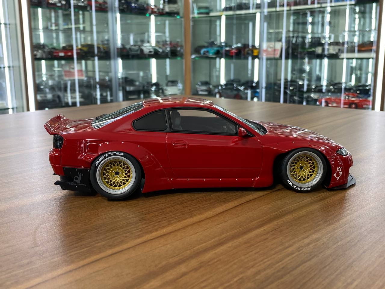1/18 Resin Nissan Silvia S15 Rocket bunny - Red by OttOMobile - Limited 2000 pcs