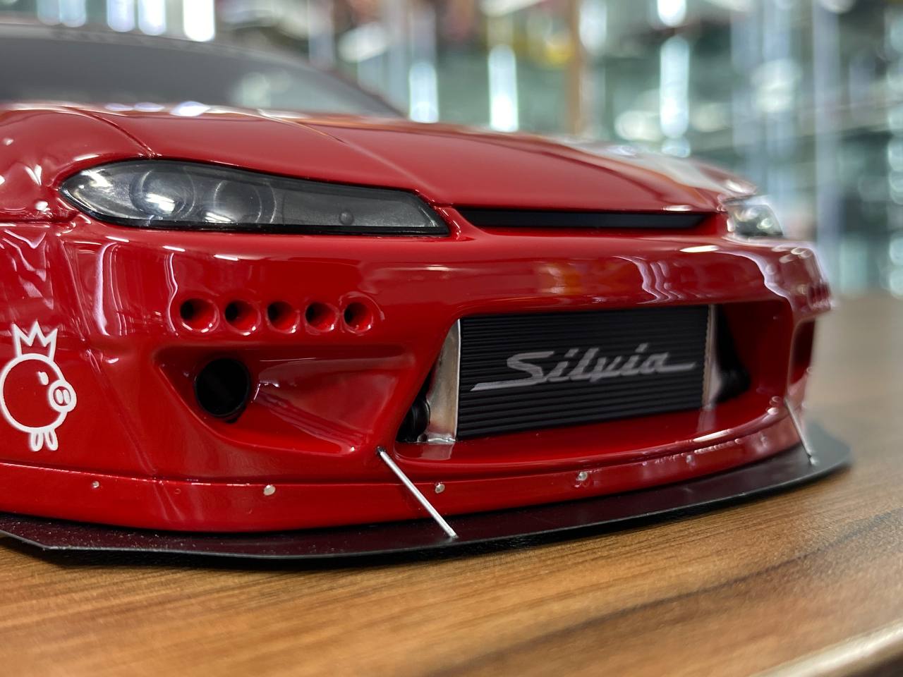 1/18 Resin Nissan Silvia S15 Rocket bunny - Red by OttOMobile - Limited 2000 pcs