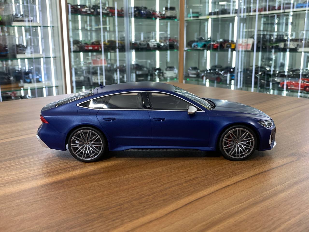 1/18 Resin Audi RS 7 ABT Sportline 2020 - Matt Blue by GT Spirit - Limited 999 pcs