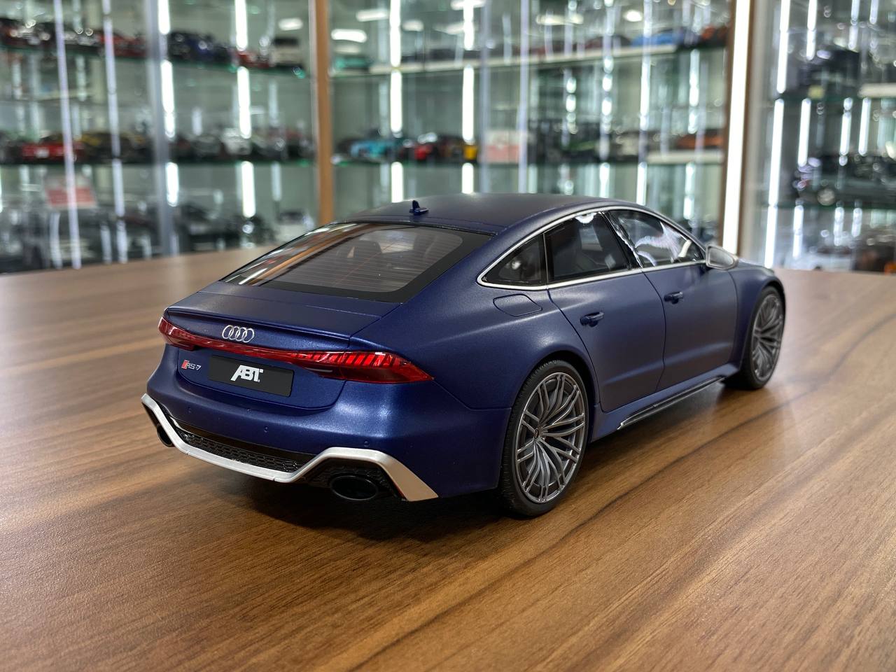 1/18 Resin Audi RS 7 ABT Sportline 2020 - Matt Blue by GT Spirit - Limited 999 pcs