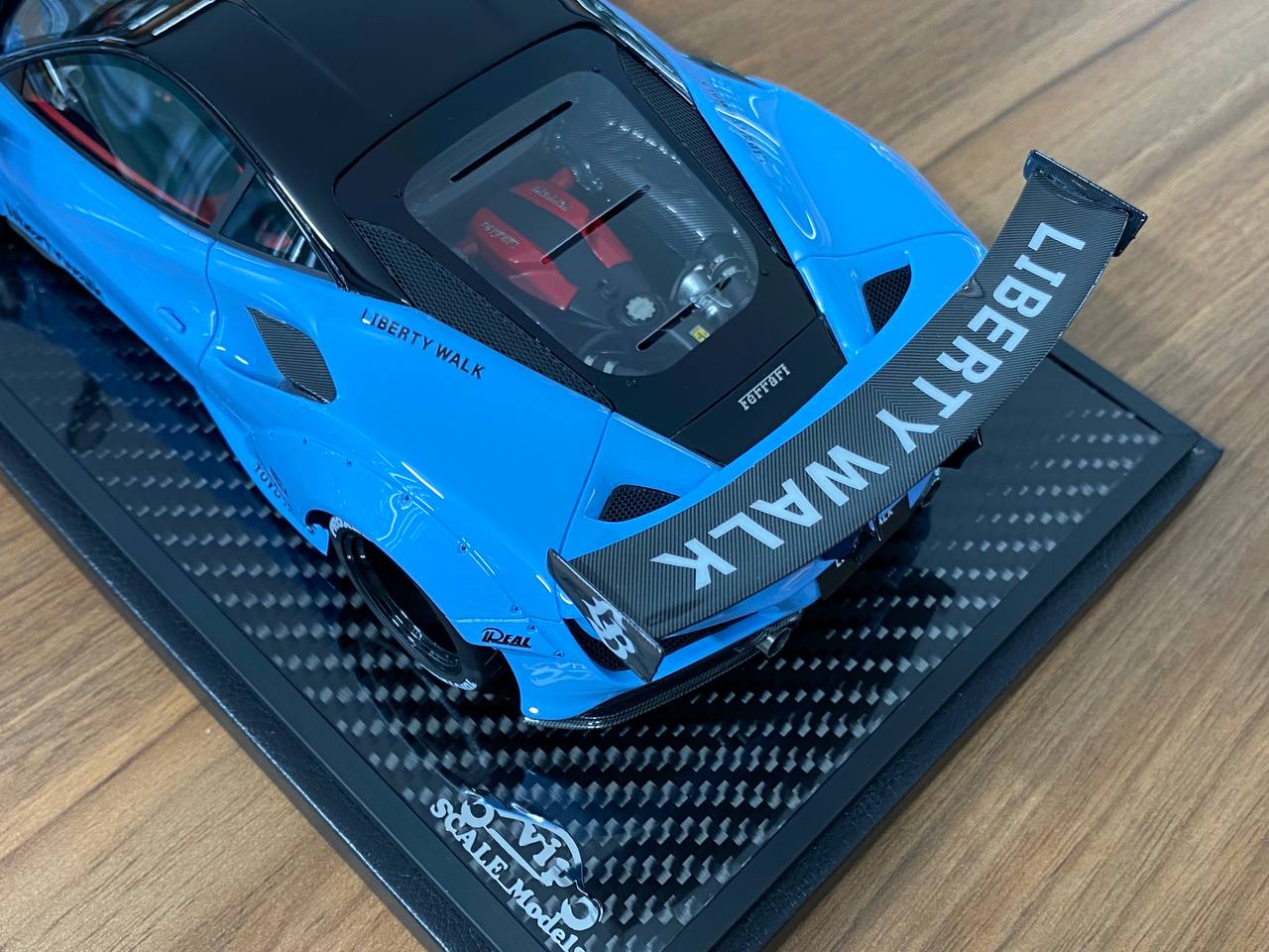 1/18 Resin – Ferrari F8 GT LB-Works Baby Blue Decal by VIP Model