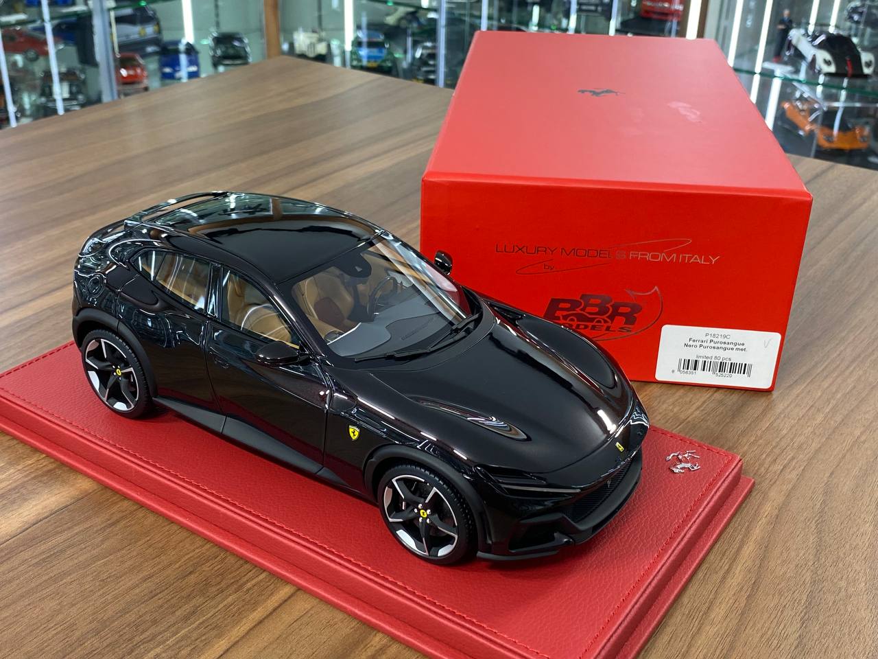 1/18 Resin BBR Models Ferrari Purosangue in Nero Purosangue Metallic (Ltd Edn.80 pcs)
