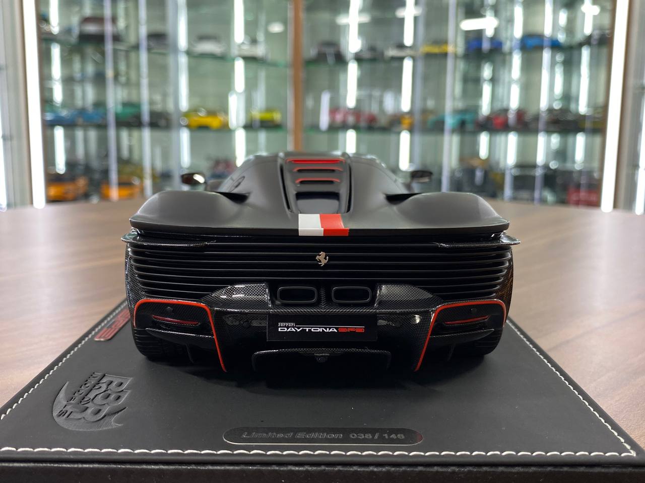 1/18 Resin Model – BBR Models Ferrari Daytona SP3 Hard Top (Charles Leclerc Edition)  Matt Black  Ltd.Edn.146 pcs