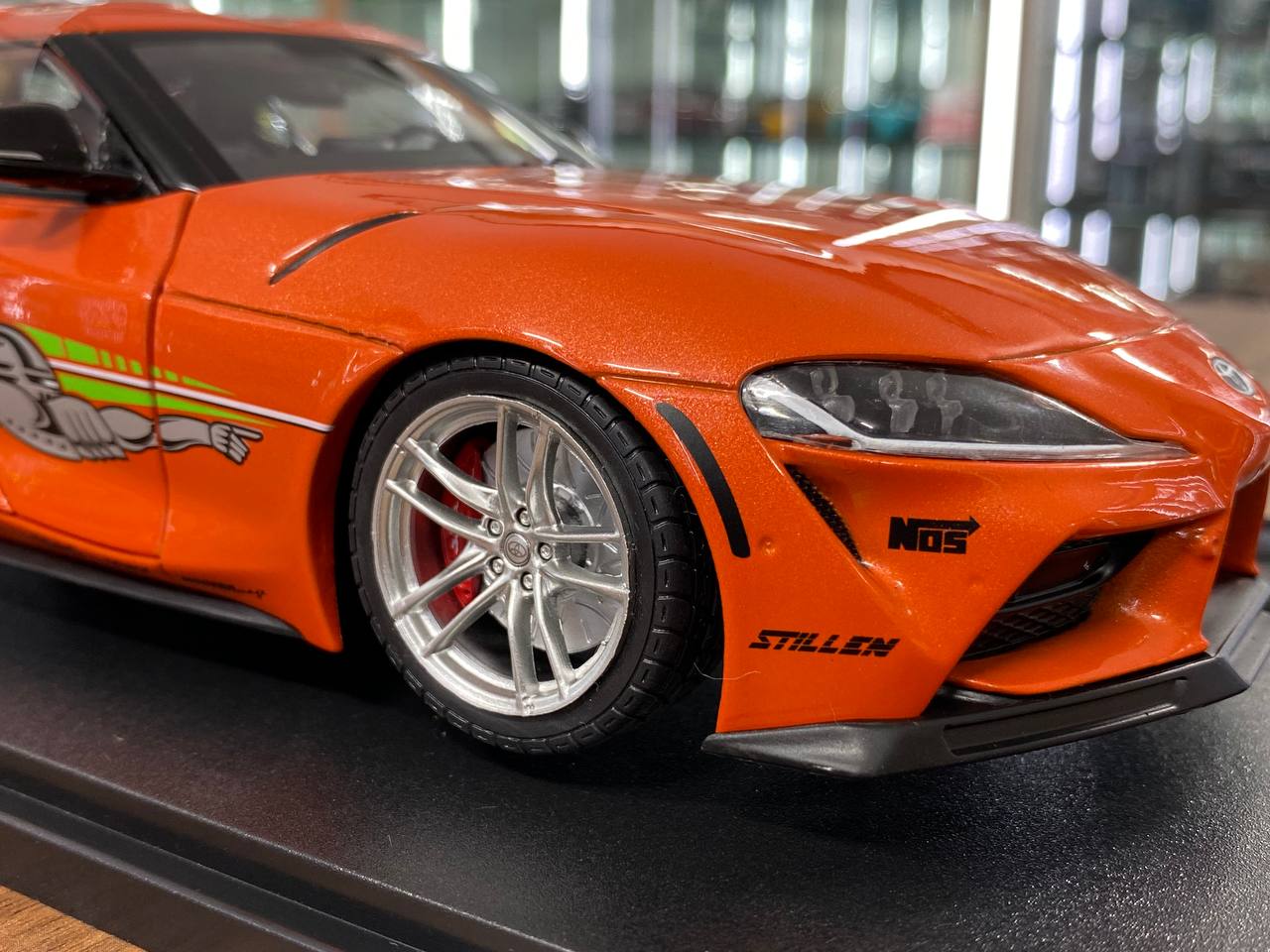 1/18 Diecast doors opening Solido Toyota Supra GR Tribute 2024 Color - Orange