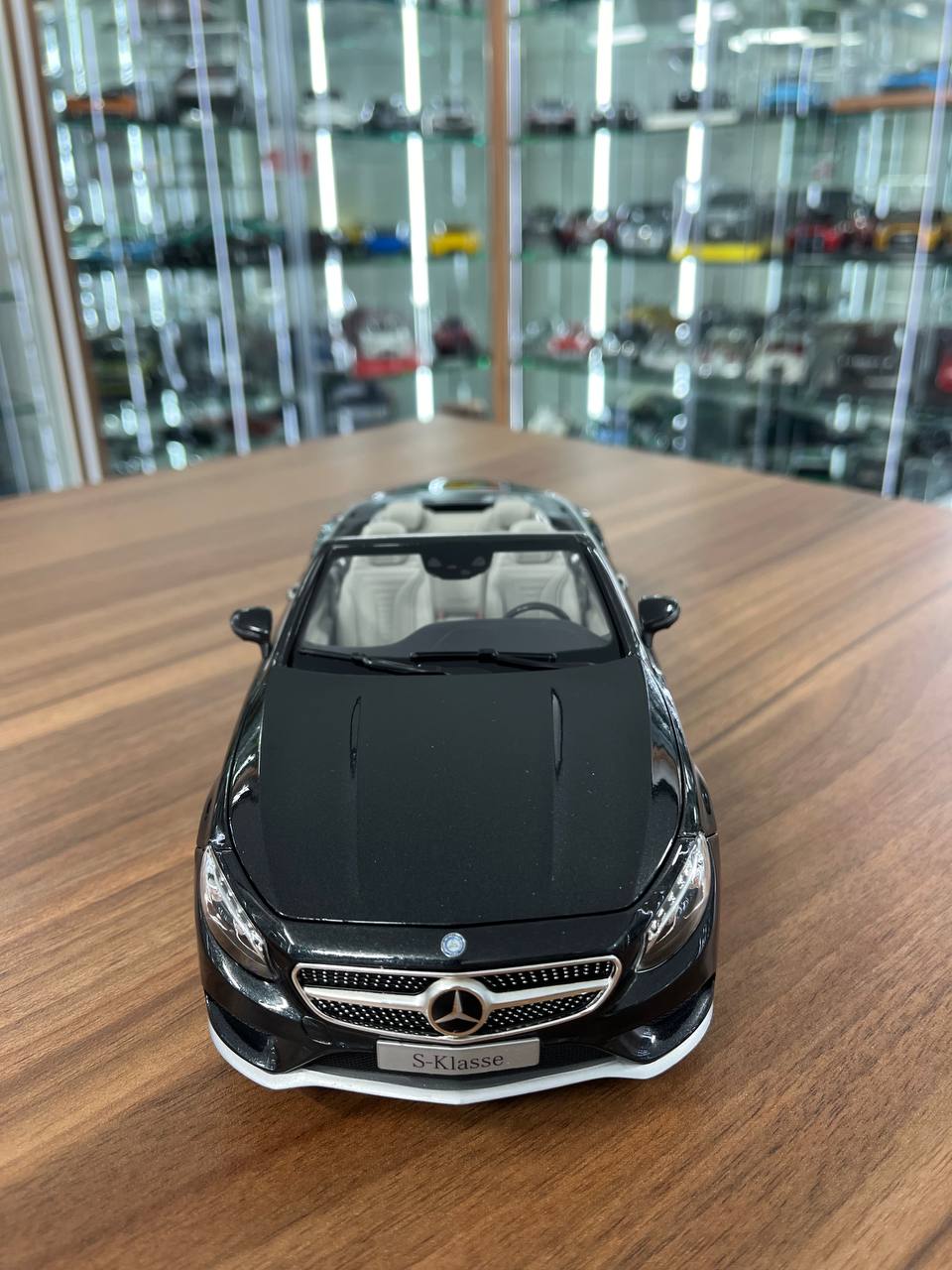 1:18 Diecast Norev Mercedes-Benz S-Class Coupé Convertible | Metallic Grey | Full Opening