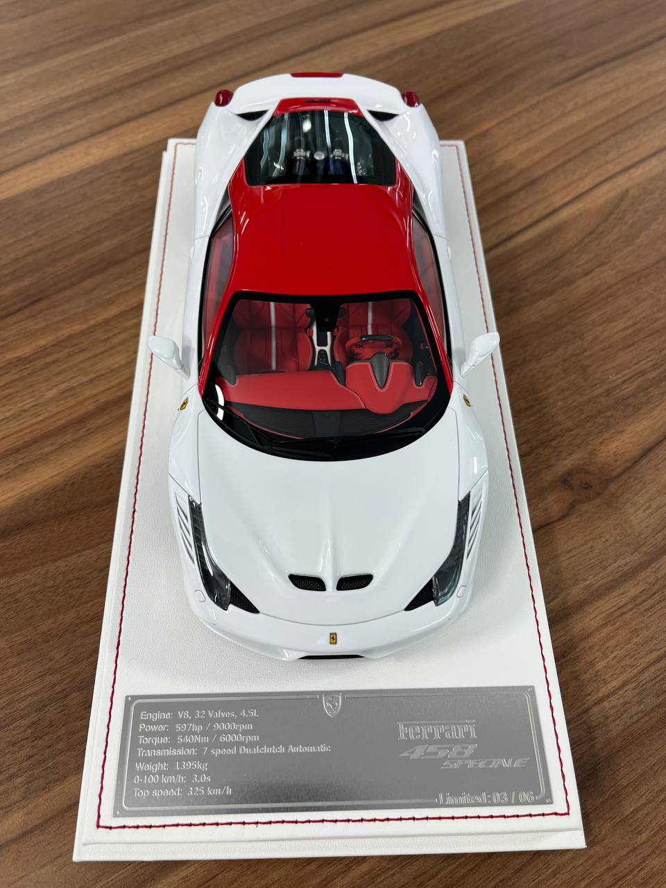 1:18 Ferrari 458 Speciale by Davis & Giovanni – White/Red | Limited to 6 Pieces