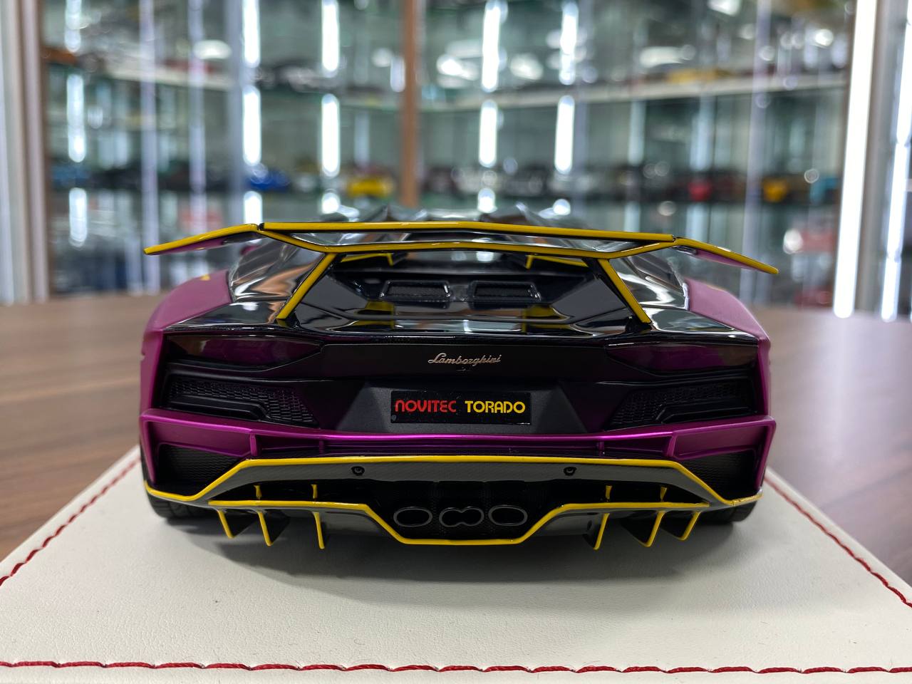 1/18 Davis & Giovanni Lamborghini Aventador S Matt Purple | Resin | Limited 5 pcs
