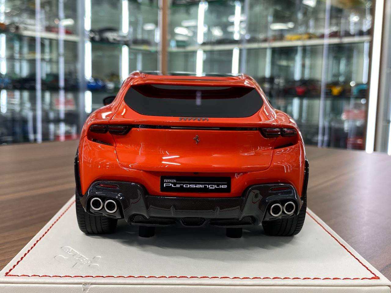 1/18 Resin Ferrari Purosangue by Runner in Orange / Black interior Limited 30 pcs