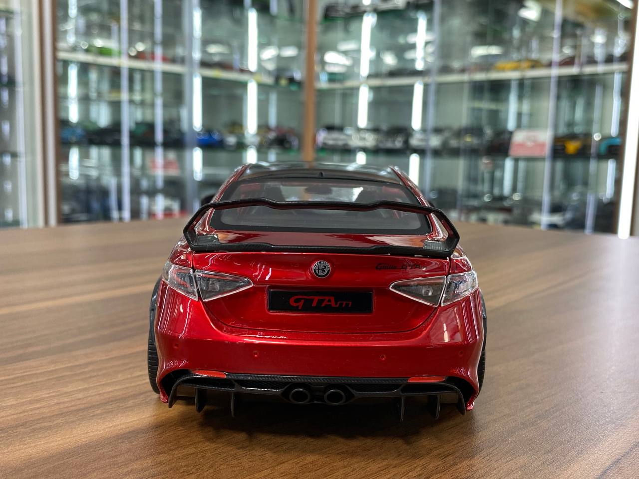 1/18 Diecast Alfa Romeo Giulia GTAm 2020 Red Metallic Bburago Model Car
