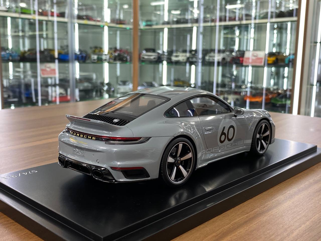 1/18 Resin Model - Porsche 911 Sport Classic Grey Metallic by Spark Models