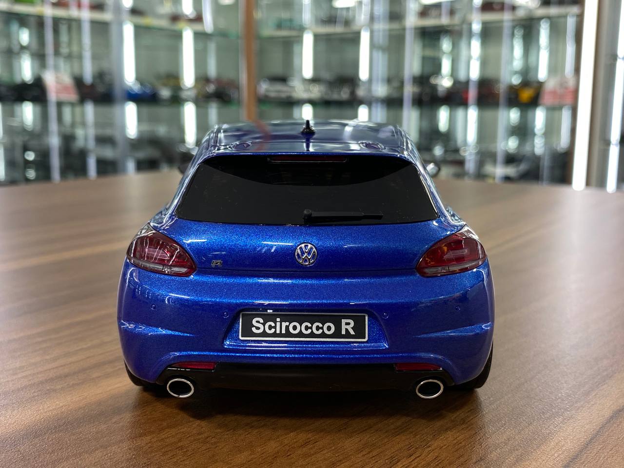 1/18 Resin Volkswagen Scirocco R Otto Blue Model Car