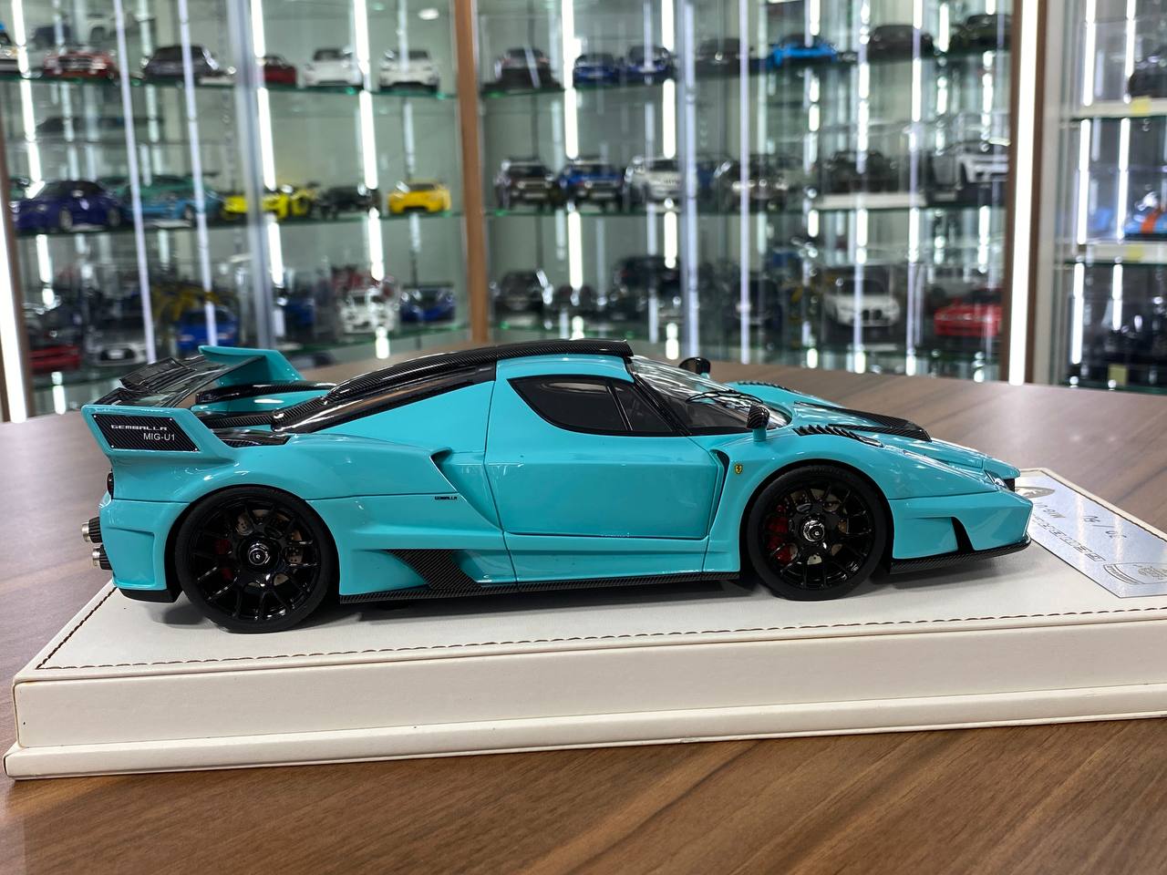 1:18 Resin  – Timothy & Pierre Gemballa MIG-U1 (Ferrari Enzo) Tiffany Blue Limited 50 pcs