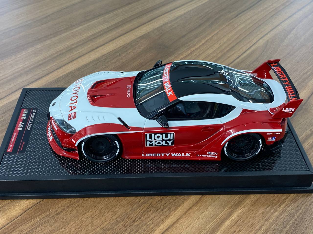 1/18 Resin Model – Timothy & Pierre Toyota Supra MK5 A90 LBWK Liqui Moly / Red, White