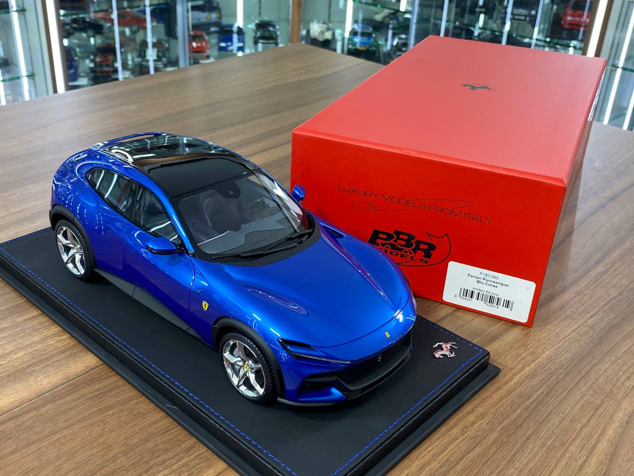 1/18 Resin Model – BBR Models Ferrari Purosangue Blu Corsa Limited Edition: 84 pcs