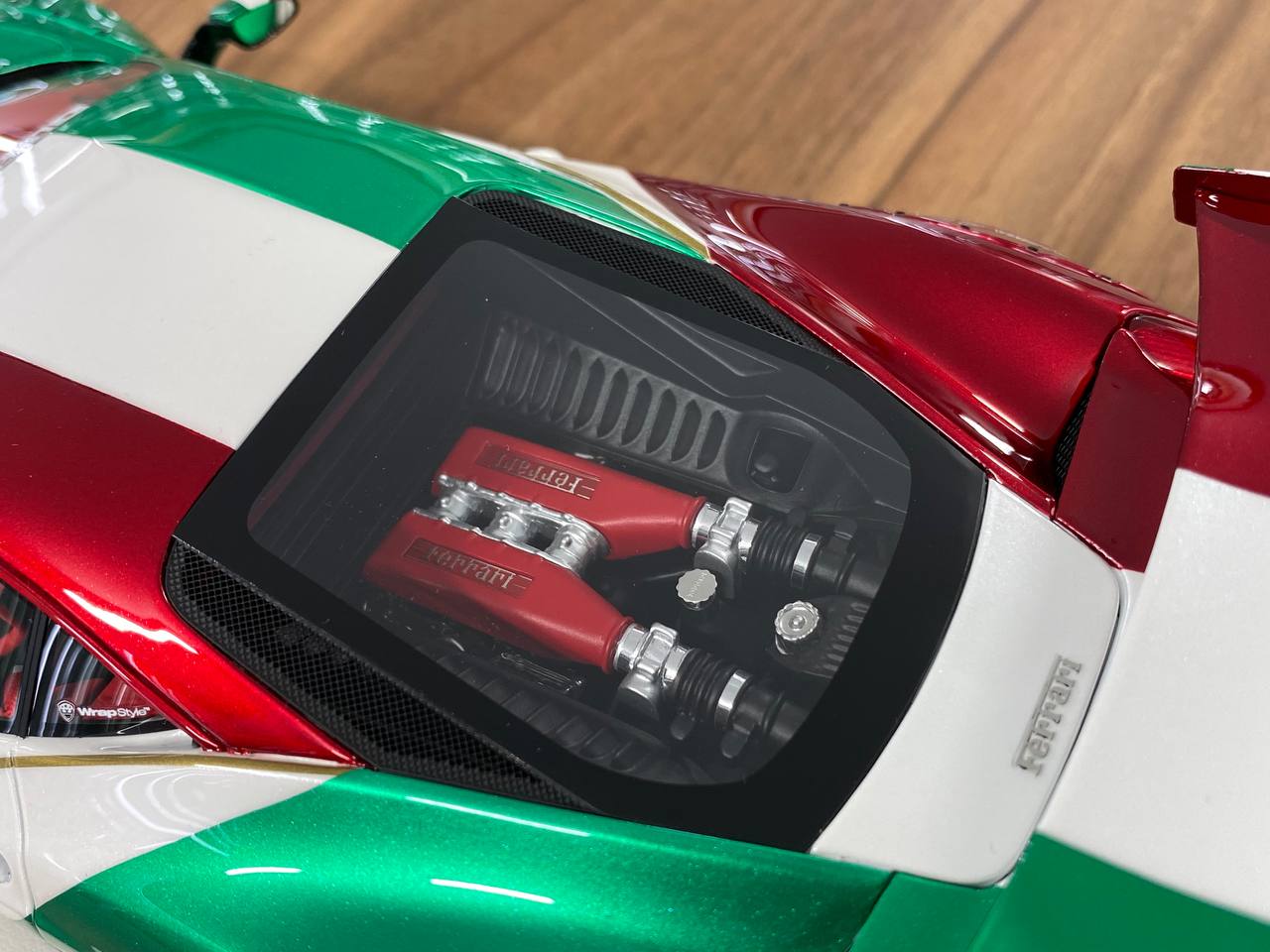 1/18 Resin Model – Ferrari 458 Italia LB Performance | Davis & Giovanni | GT Wing | Hublot Livery | 1 of 6