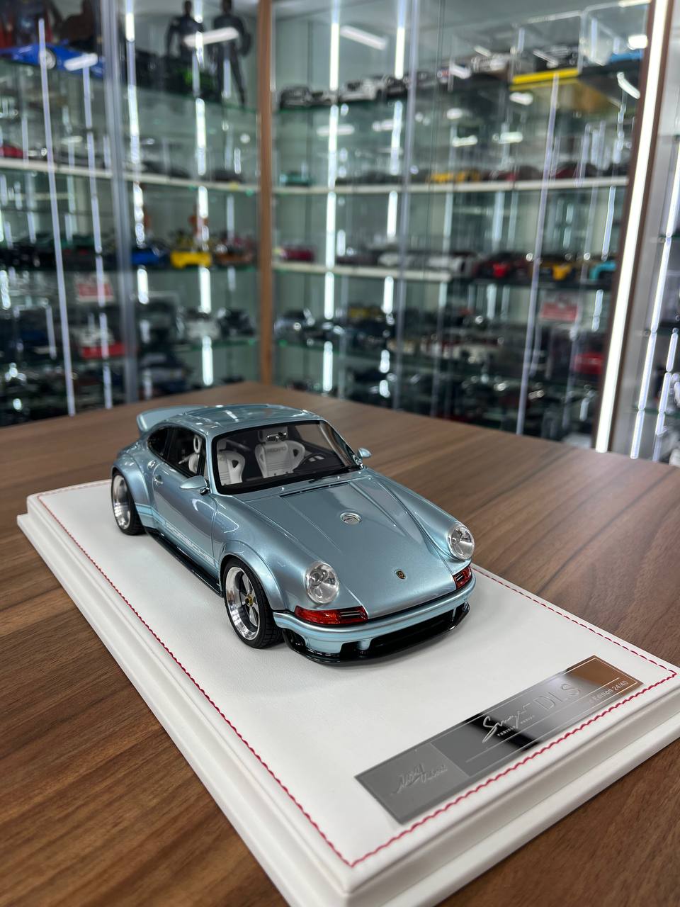 Modellino Auto 1:18 POP RACE, Porsche 911 Singer DLS Colore Grigio, Resina - Foto 1
