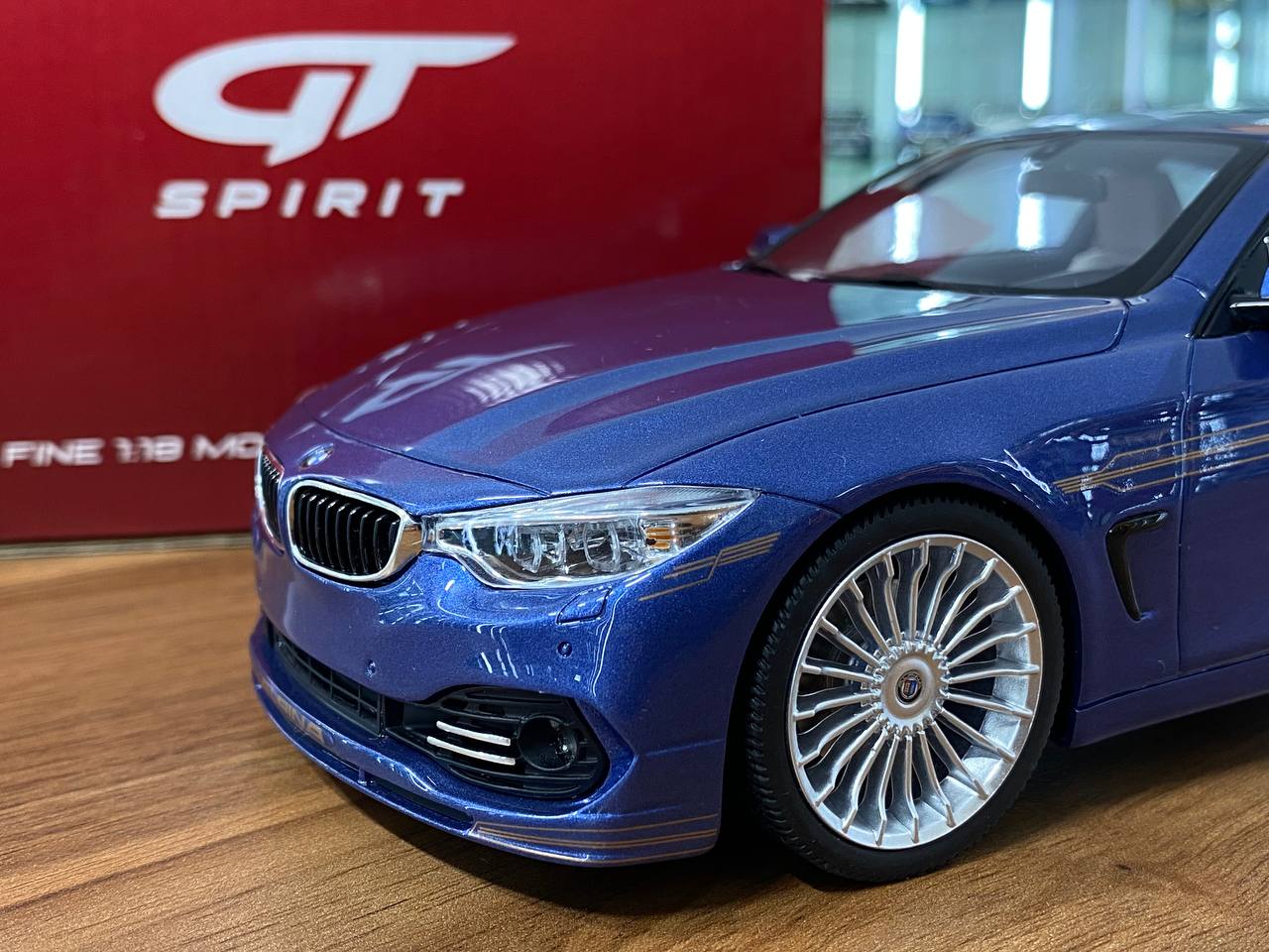 1/18 Resin BMW Alpina B4 Blue GT Spirit Scale Model Car