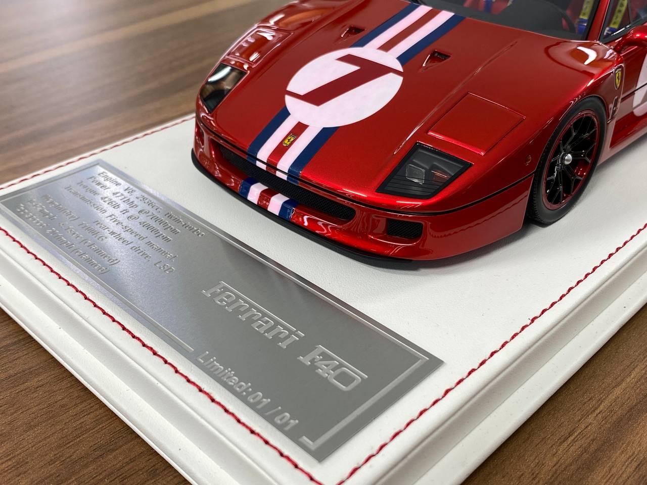 1:18 Resin Model – Davis & Giovanni Ferrari F40 Red Limited 1 of 1