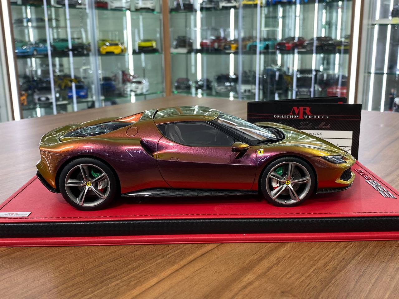 1/18 Resin BBR Models Ferrari 296 GTB Gold Chameleon LtdEdn. (03 of 03 pcs)