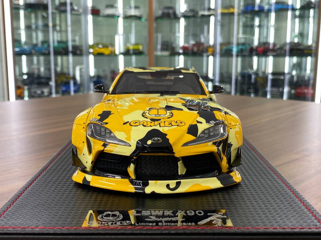 1/18 Resin Model – Runner Toyota Supra MK5 A90 LBWK in Garfield Yellow Ltd.Edn.40 pcs