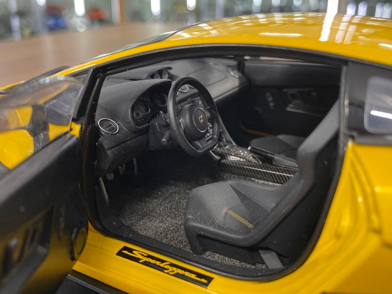 1/18 Diecast Lamborghini Gallardo Superleggera – Metallic Yellow | AUTOart | Full Opening