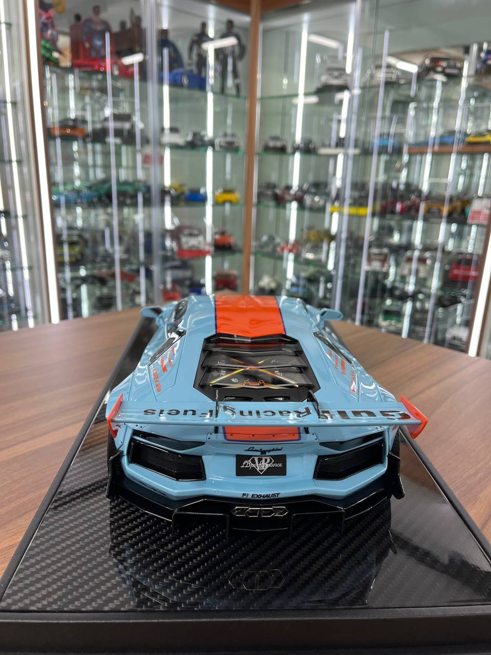 🚀 Davis & Giovanni 1:12 Lamborghini Aventador 2.0 LB★WORKS – Gulf | Resin | 1 of 10