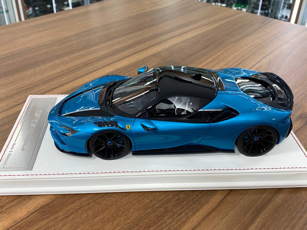 1/18 Resin Ferrari SF90 Stradale Novitec – Metallic Blue | Davis & Giovanni