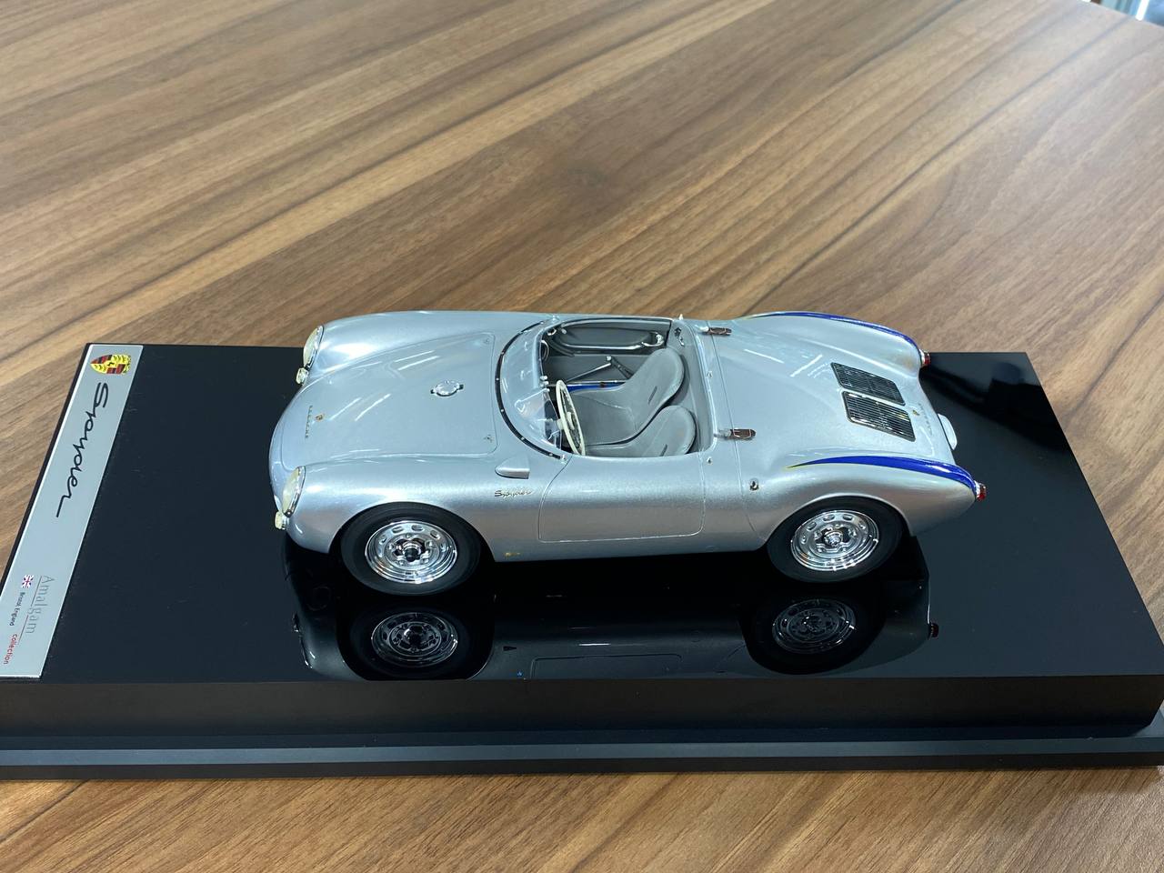1/18 Amalgam Porsche 550 Spyder 1955 Silver | Limited Edition Model Car