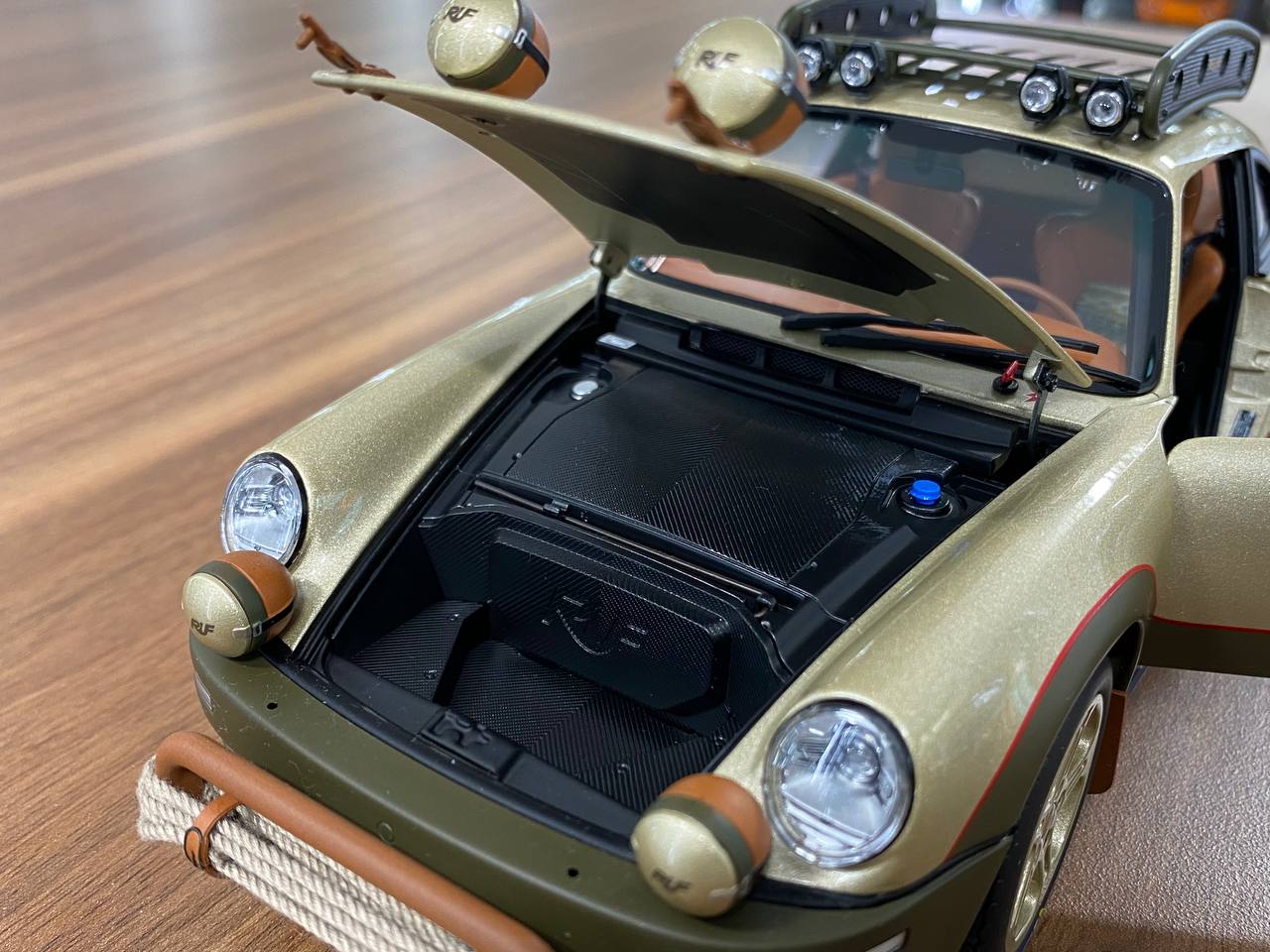 1/18 diecast Porsche RUF Rodeo Prototype Sand Gold Almost Real Scale Model Car