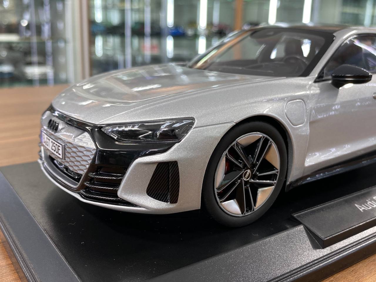 1/18 Diecast Audi RS E-tron GT Silver Norev Scale Model Car