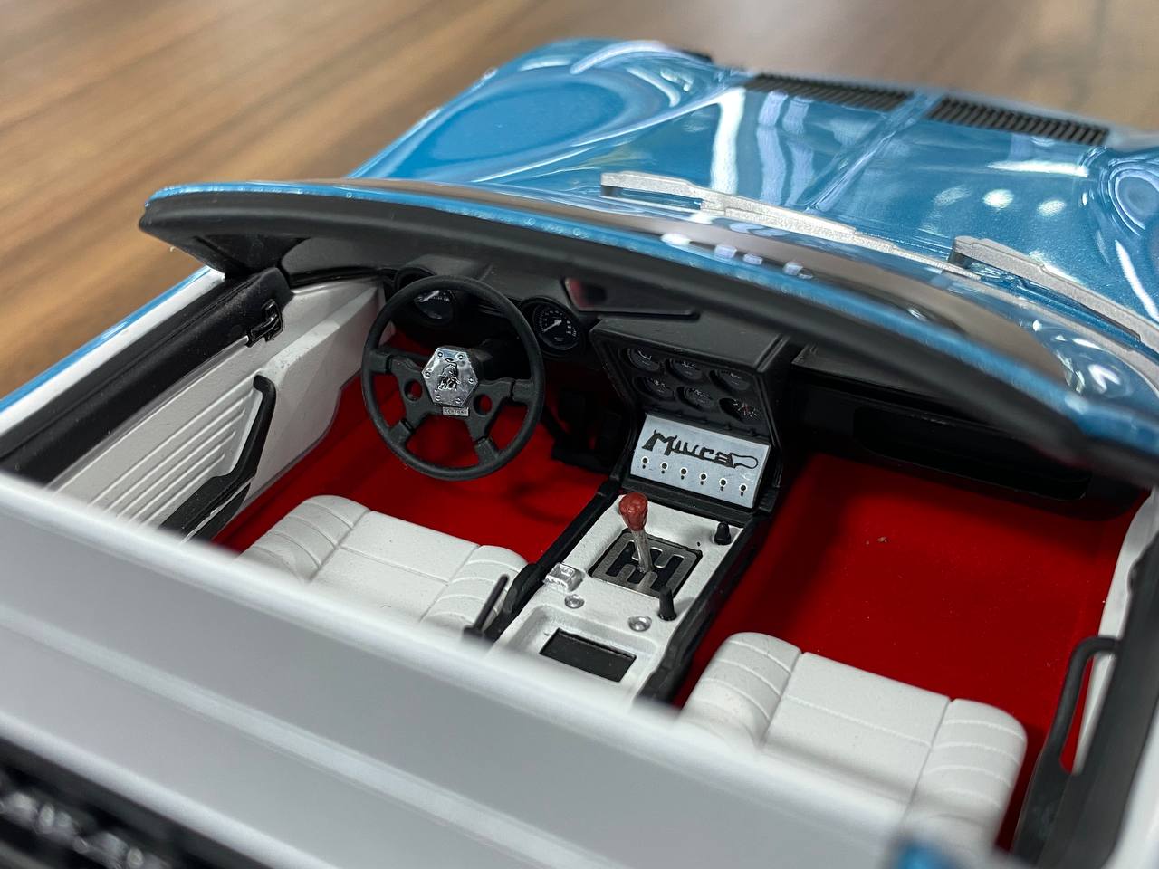 1/18 Resin Lamborghini Miura Roadster Blue GT Spirit Scale Model Car