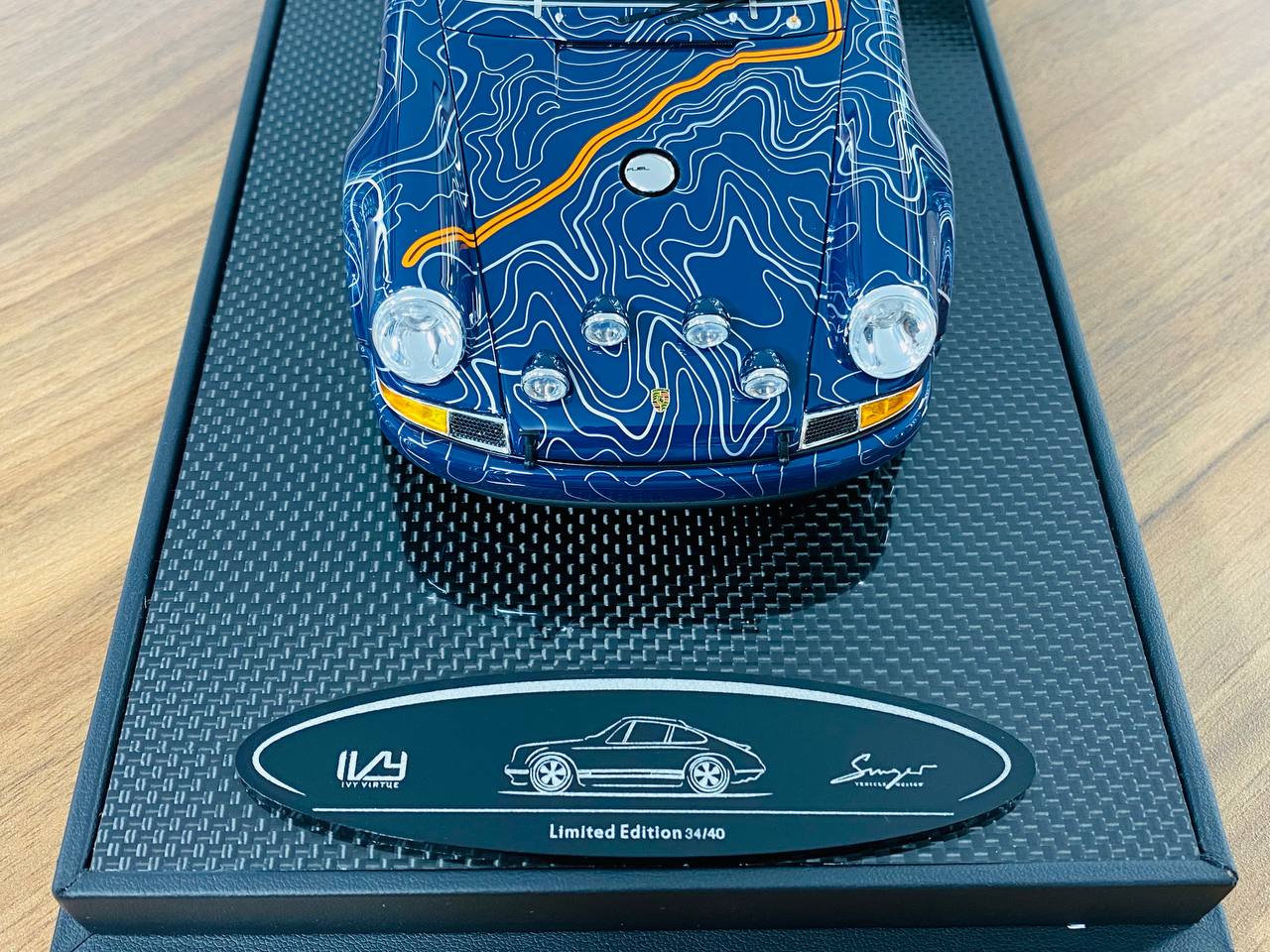 Ivy Model Porsche 911 Singer – 1/18 Resin, Mulholland Livery/Dark Blue, Limited 40 pcs