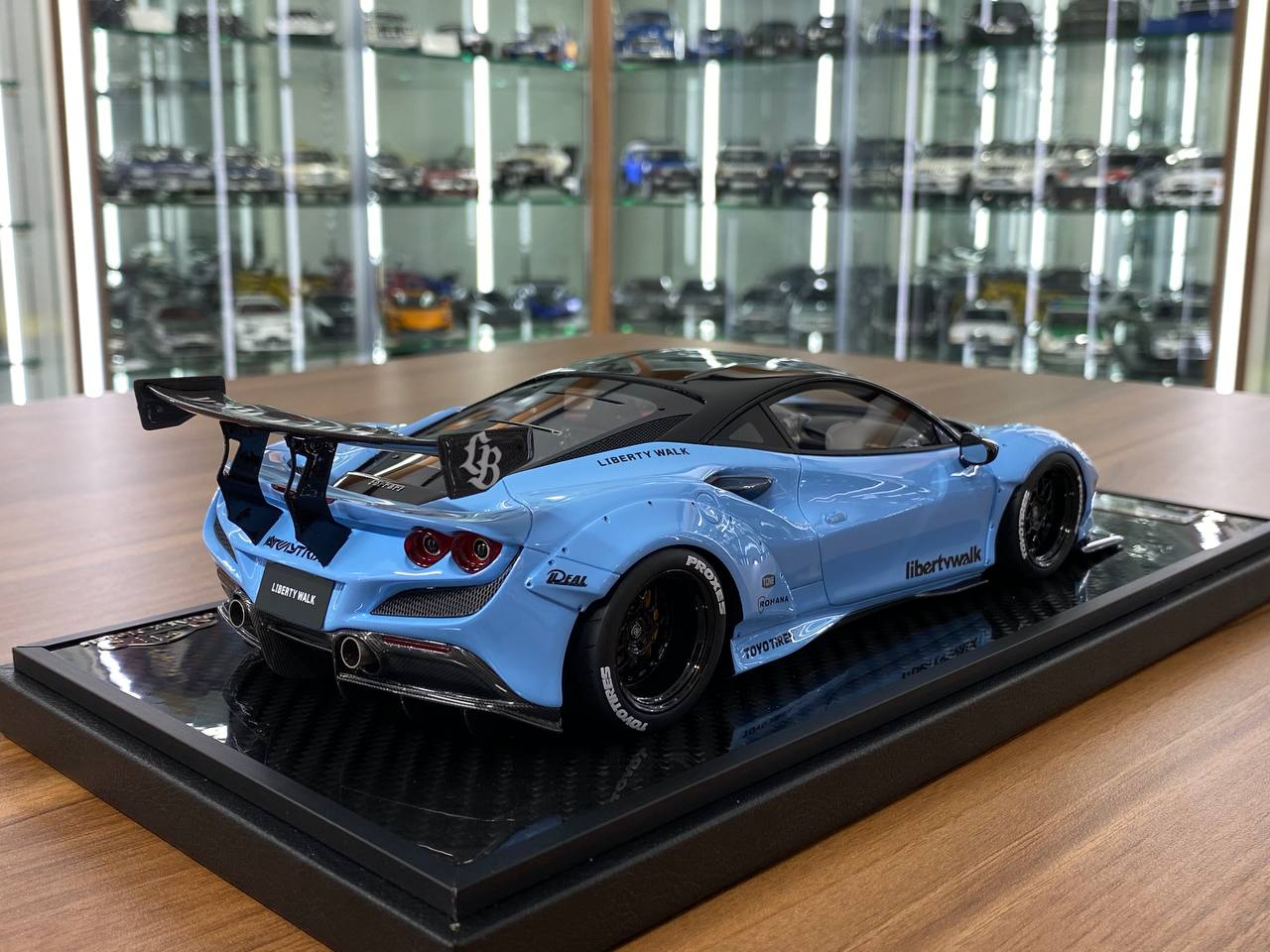 1/18 Resin – Ferrari F8 GT LB-Works Baby Blue Decal by VIP Model