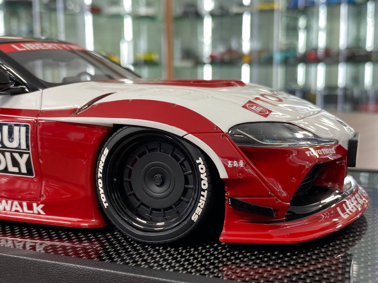 1/18 Resin Model – Timothy & Pierre Toyota Supra MK5 A90 LBWK Liqui Moly / Red, White