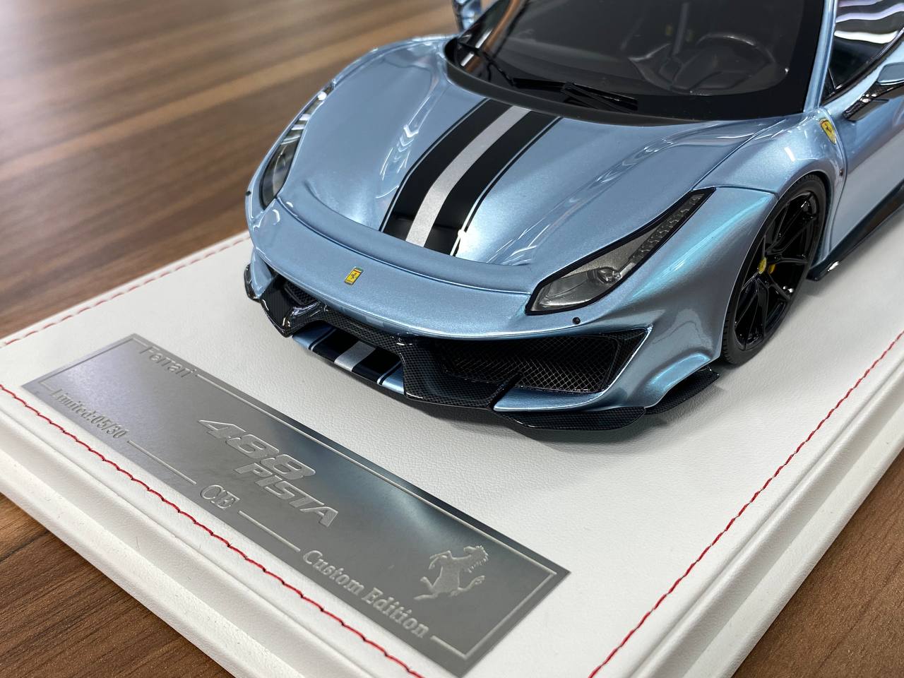 1/18 Resin CE Custom Edition Ferrari 488 Pista Ice Blue Ltd.Edn.30 pcs