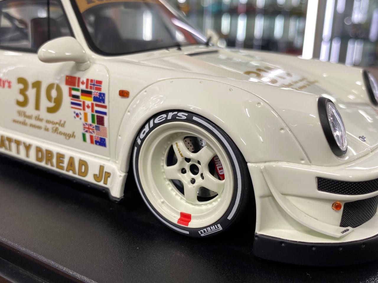 1/18 Resin GT Spirit Porsche RWB Natty Dread Junior #319 - White Limited Edition
