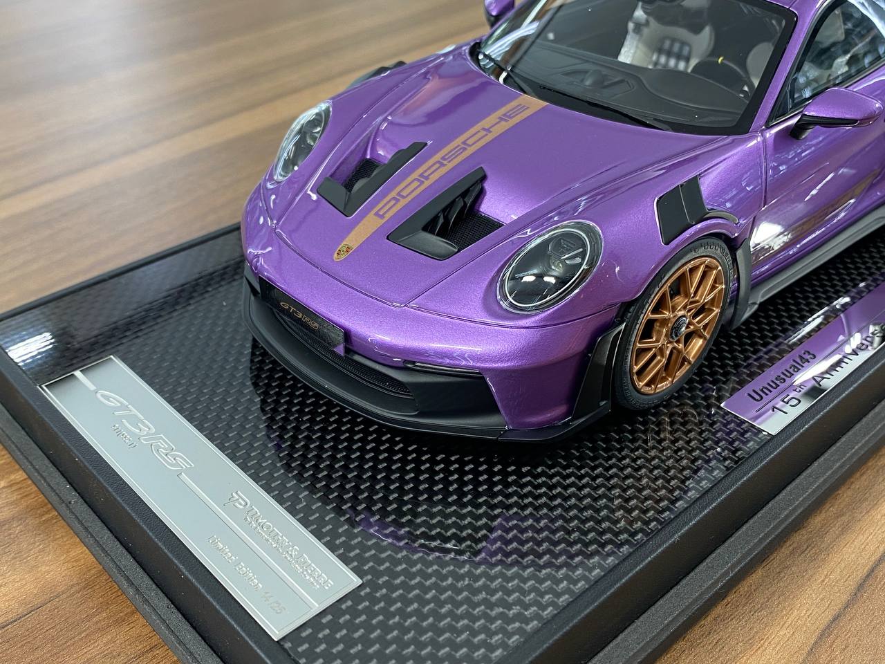 1/18 Resin Model Timothy & Pierre Porsche 911 GT3 RS (992.1) 15th Anniversary Edition - Purple - Limited 25 pcs