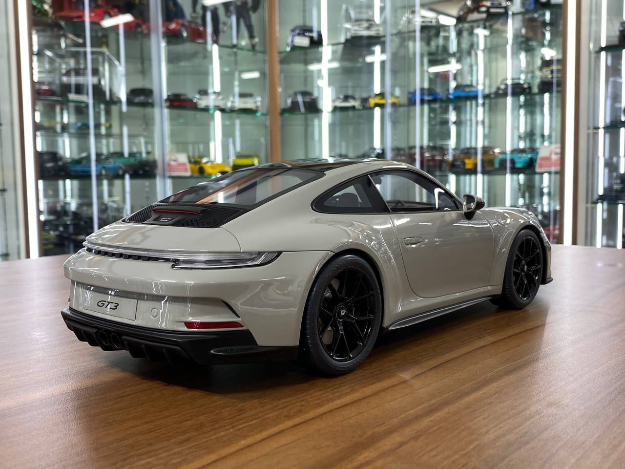 1/12 Resin Porsche 911 (992) GT3 Touring – Grey | GT Spirit | Limited Edition