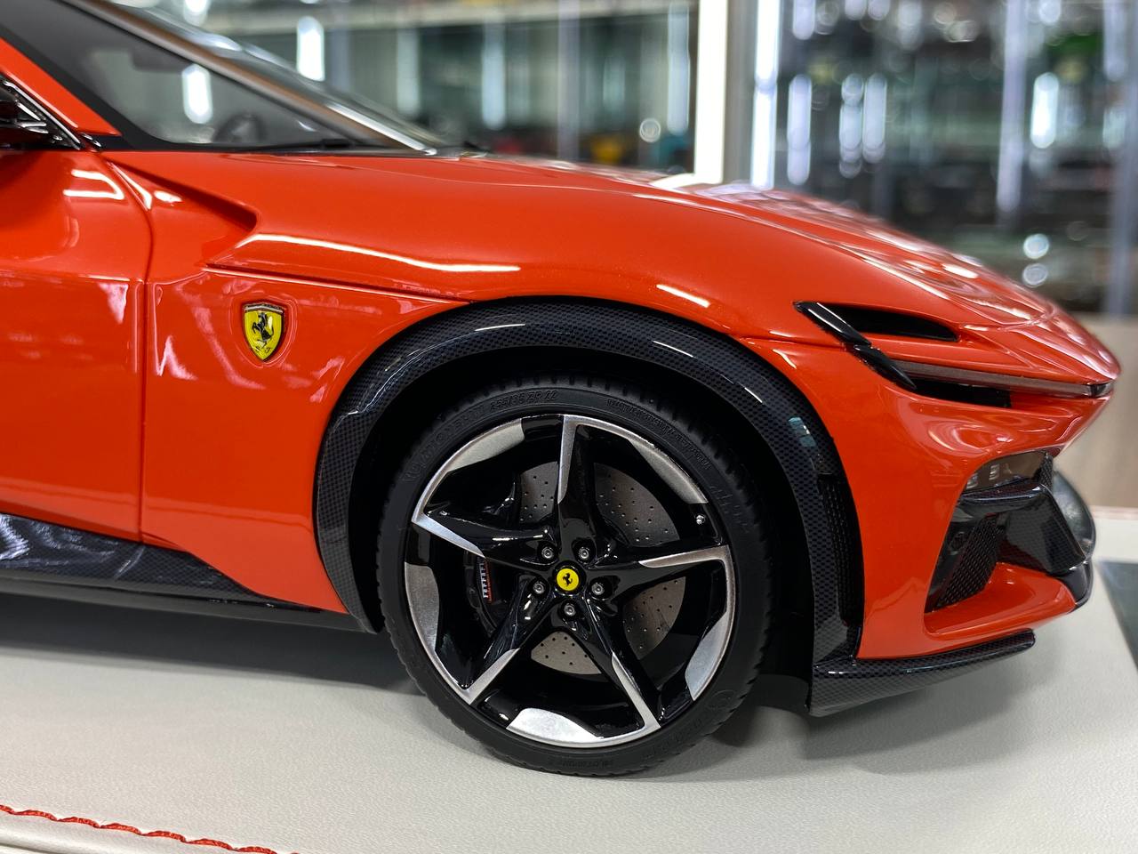 1/18 Resin Ferrari Purosangue by Runner in Orange / Black interior Limited 30 pcs