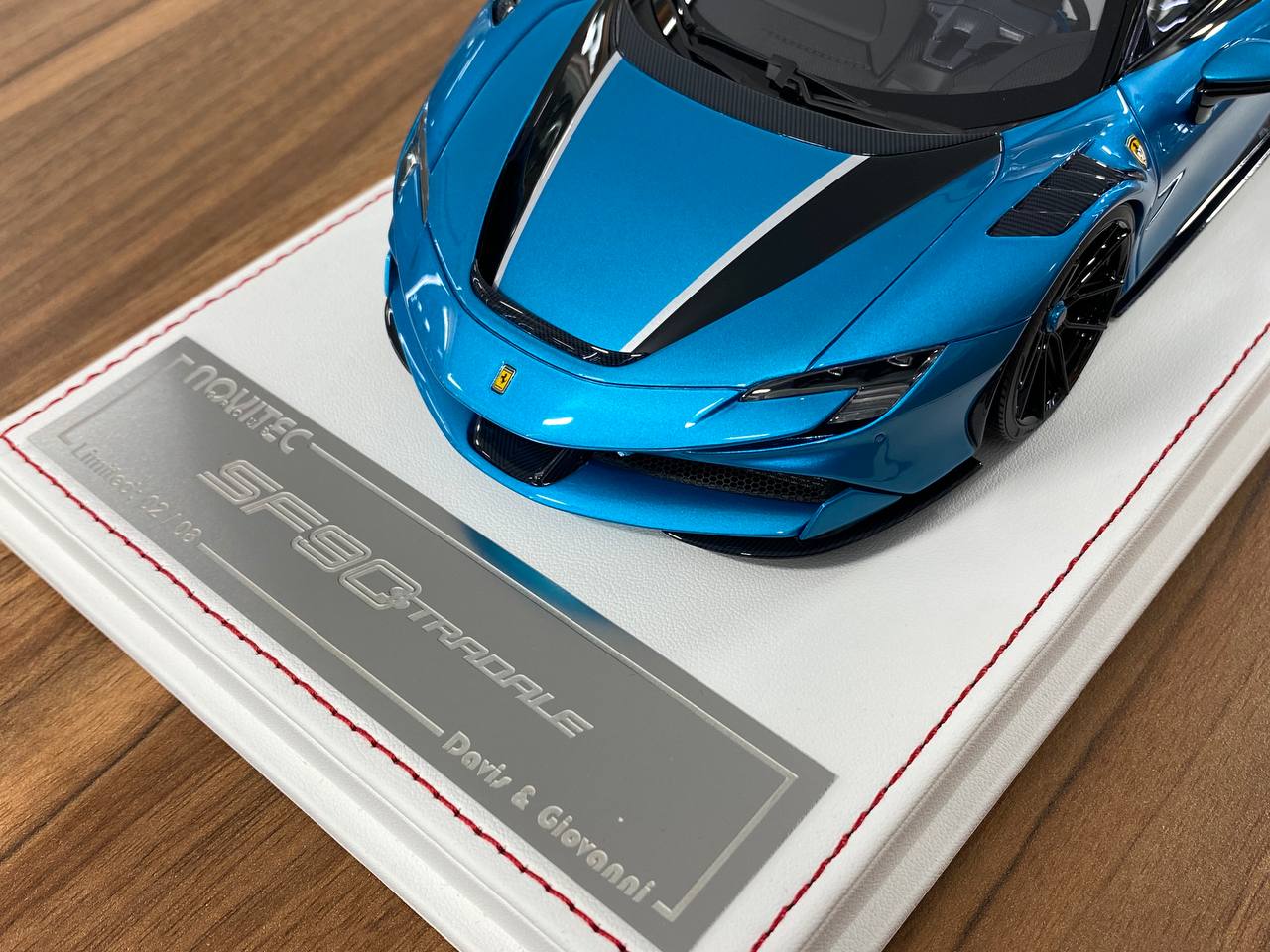 1/18 Resin Ferrari SF90 Stradale Novitec – Metallic Blue | Davis & Giovanni