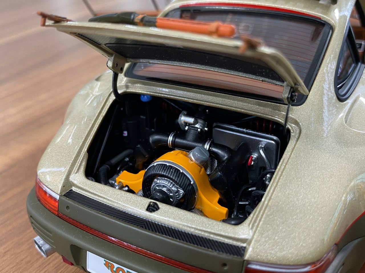 1/18 diecast Porsche RUF Rodeo Prototype Sand Gold Almost Real Scale Model Car