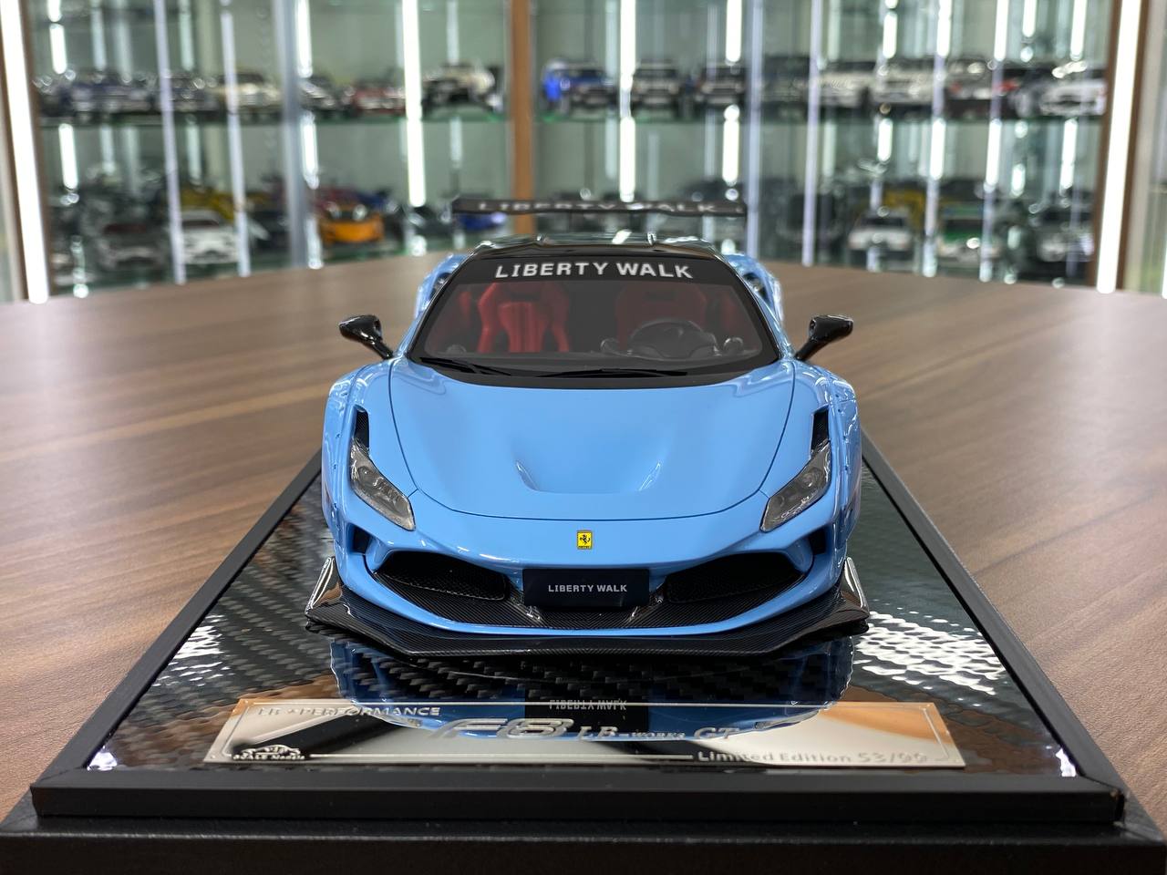 1/18 Resin – Ferrari F8 GT LB-Works Baby Blue Decal by VIP Model