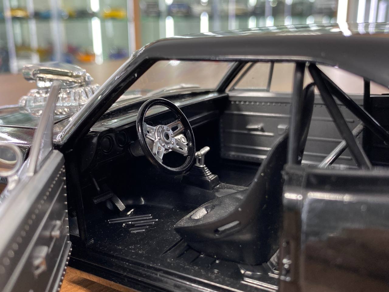 1/18 diecast full opening Hot Wheels Dodge Charger 1970 "The Fast and the Furious" in Black