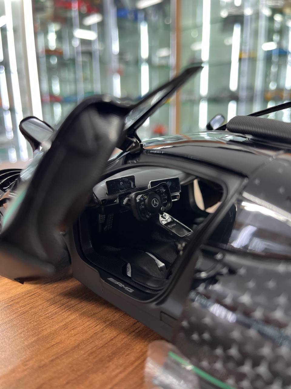 🚀 NZG Dealer Edition 1:18 Mercedes-Benz AMG ONE – Black | Full Opening Diecast