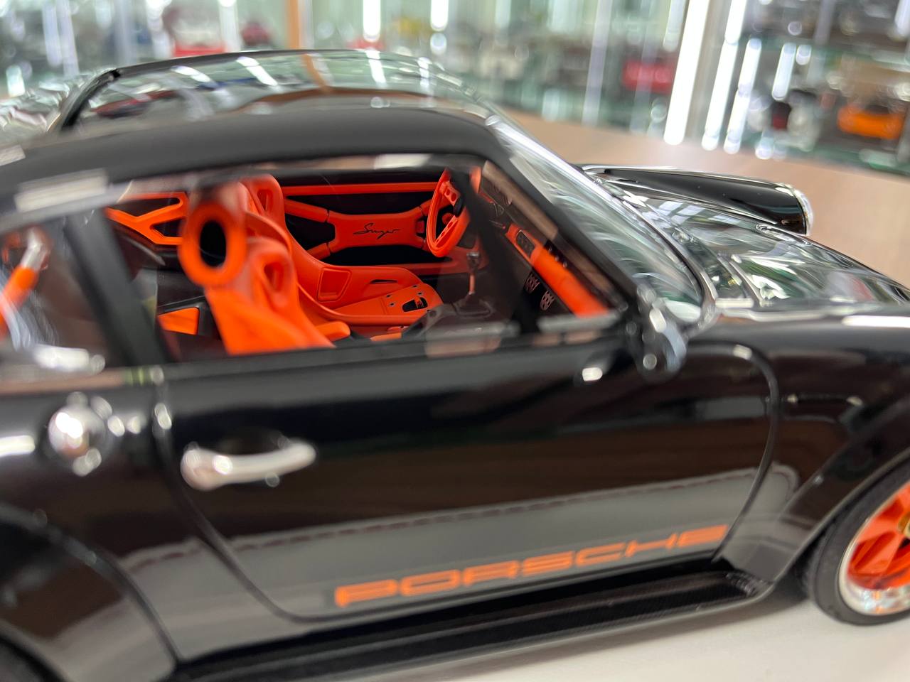 Ivy Models 1:18 Porsche Singer DLS – Black Orange | Resin | Limited to 20 pcs