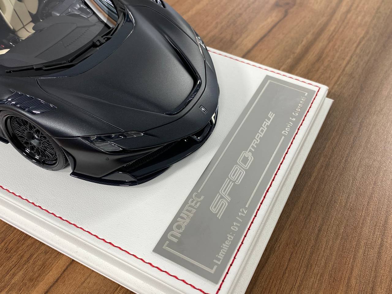 1/18 Davis & Giovanni Ferrari SF90 Stradale Novitec Matt Black | Resin | Limited 12 pcs