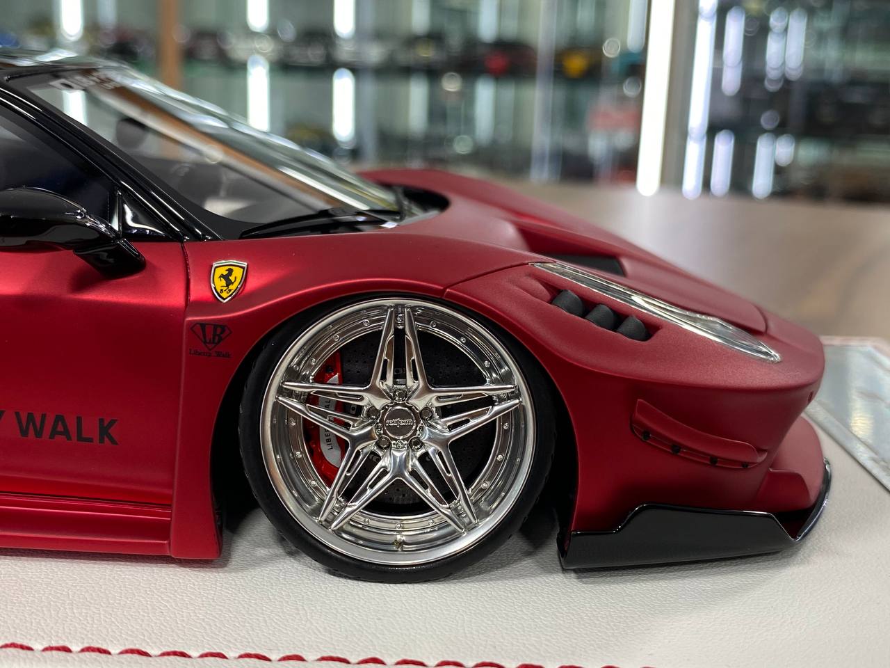 1/18 Resin Ferrari 458 GT LB Works – Matt Chrome Red| Davis & Giovanni