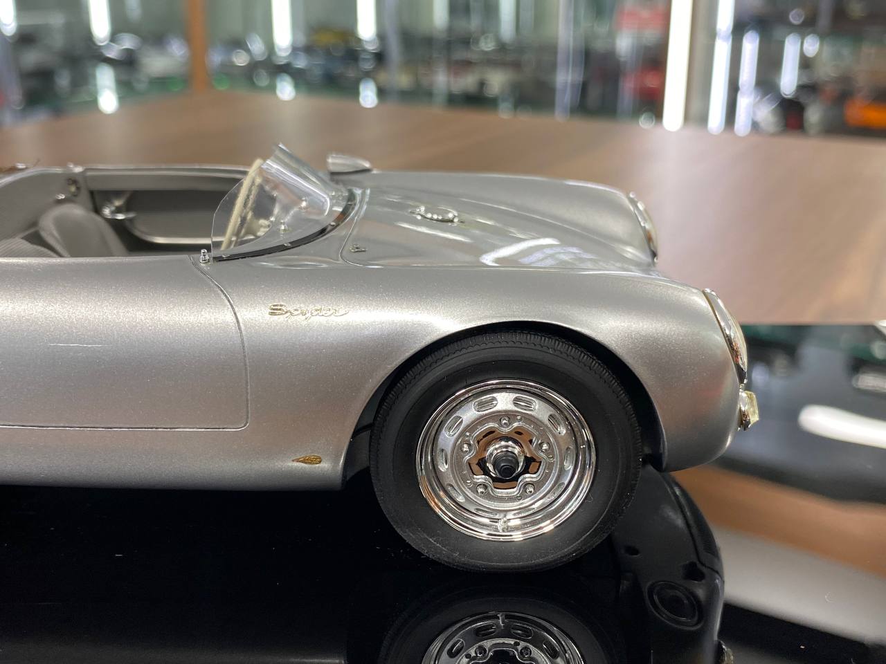 1/18 Amalgam Porsche 550 Spyder 1955 Silver | Limited Edition Model Car